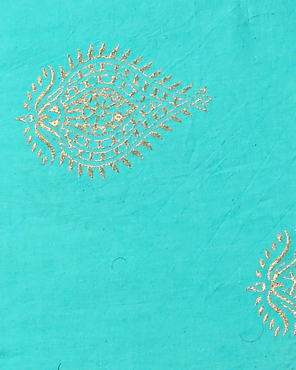 Hand Block Printed Cotton Suit With Chnaderi Dupatta BSCD32