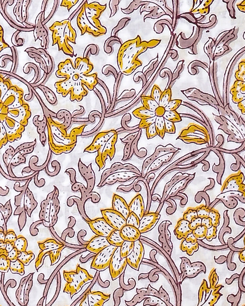 Hand Block Printed Cotton Suit With Chnaderi Dupatta BSCD27