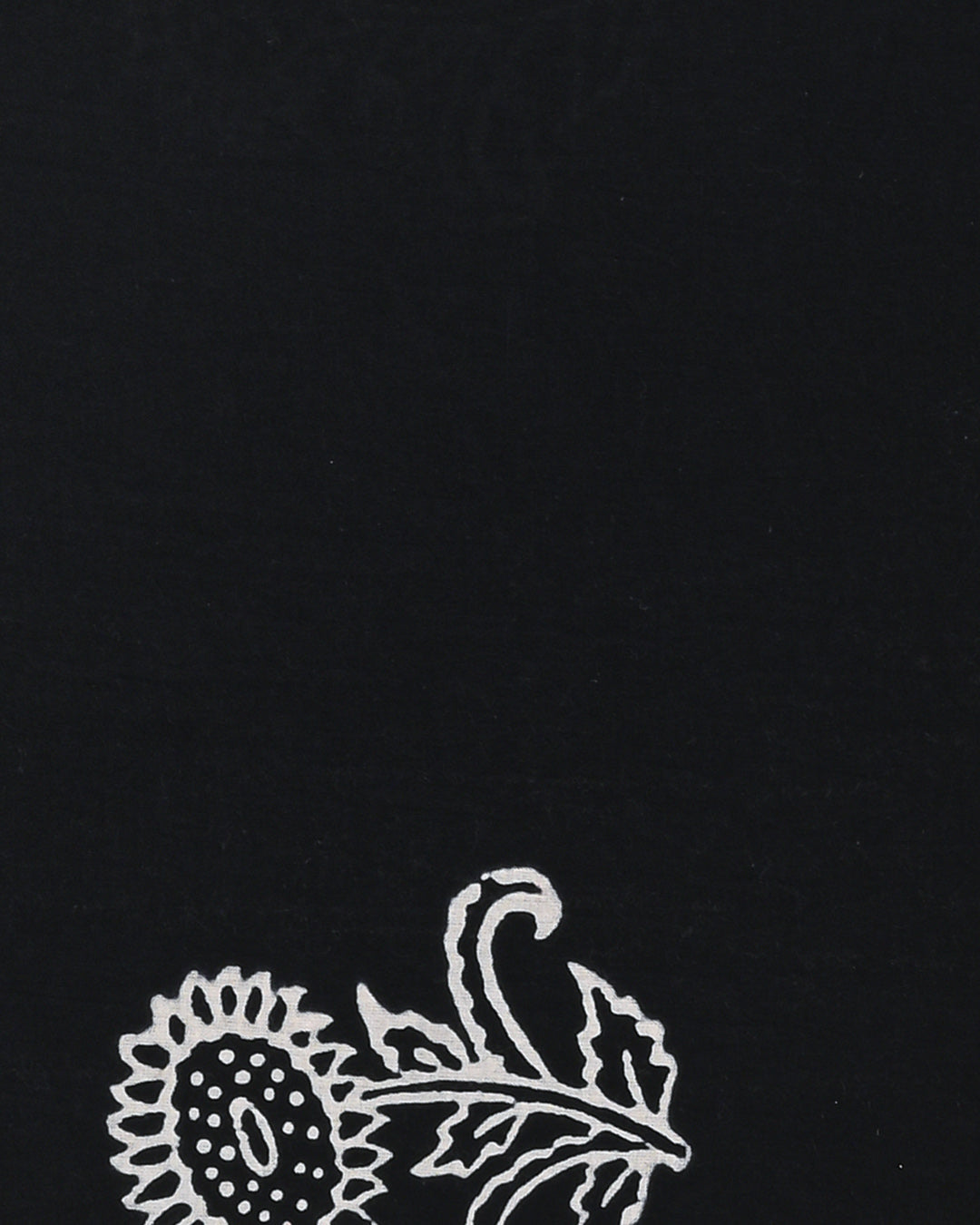 Premium White & black Hand Printed Cotton Suit With Chiffon Dupatta (BSCOTCH58)