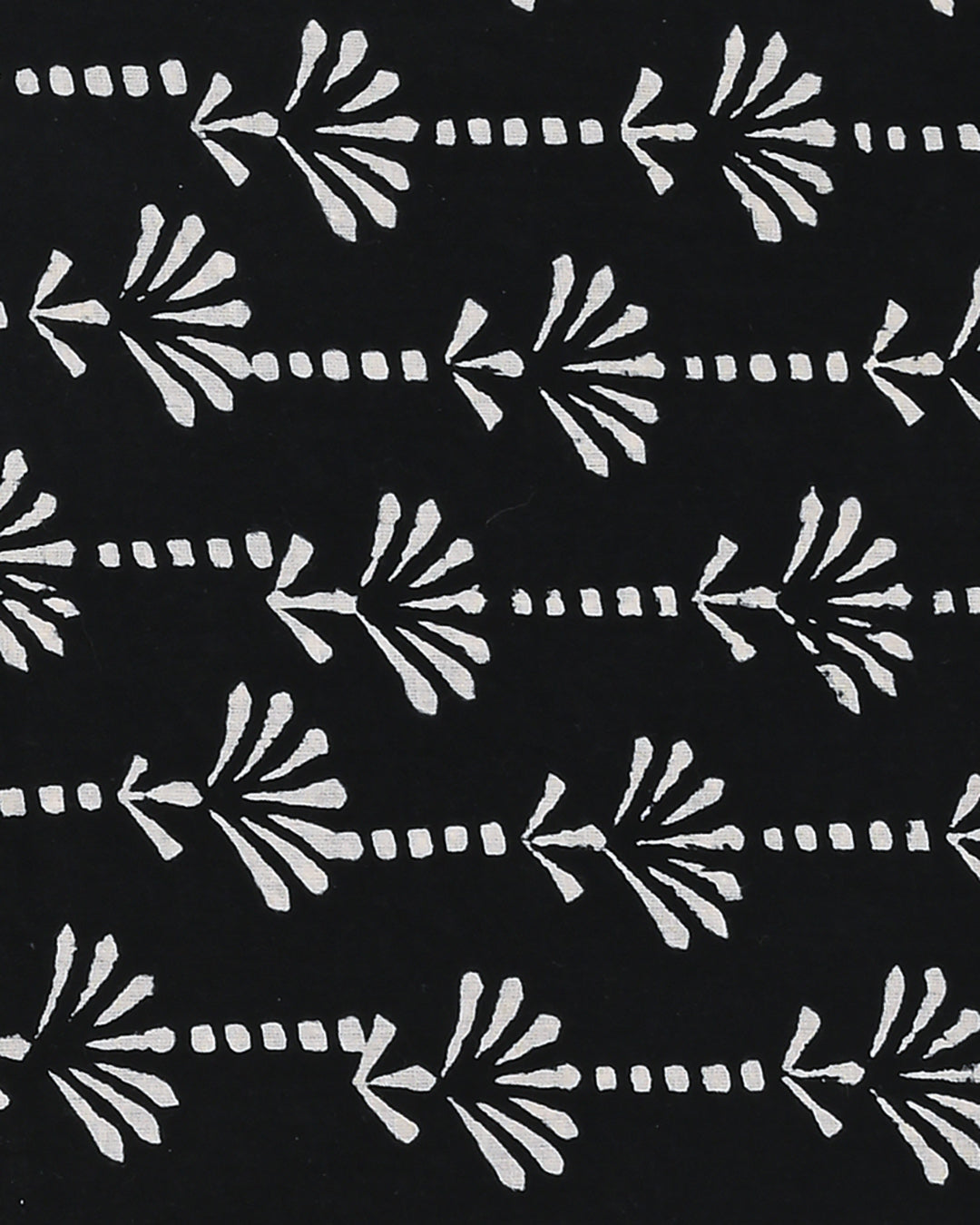 Elegant White & black Printed Cotton Suit With Chiffon Dupatta (BSCOTCH47)