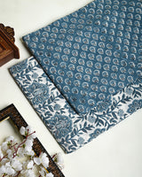 Premium Hand Block Printed Cotton Suit Top And Bottom Set (BSTB01)