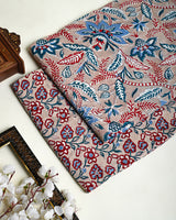 Premium Hand Block Printed Cotton Suit Top And Bottom Set (BSTB04)
