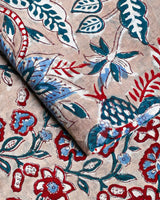 Premium Hand Block Printed Cotton Suit Top And Bottom Set (BSTB04)