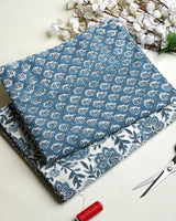Premium Hand Block Printed Cotton Suit Top And Bottom Set (BSTB01)
