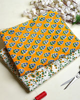 Premium Hand Block Printed Cotton Suit Top And Bottom Set (BSTB11)