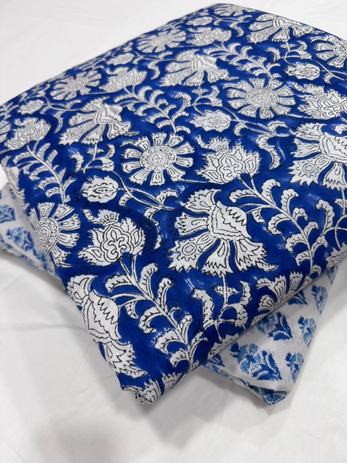 Premium Sanganeri Printed Cotton Suit Top And Bottom Set (BSTB124)