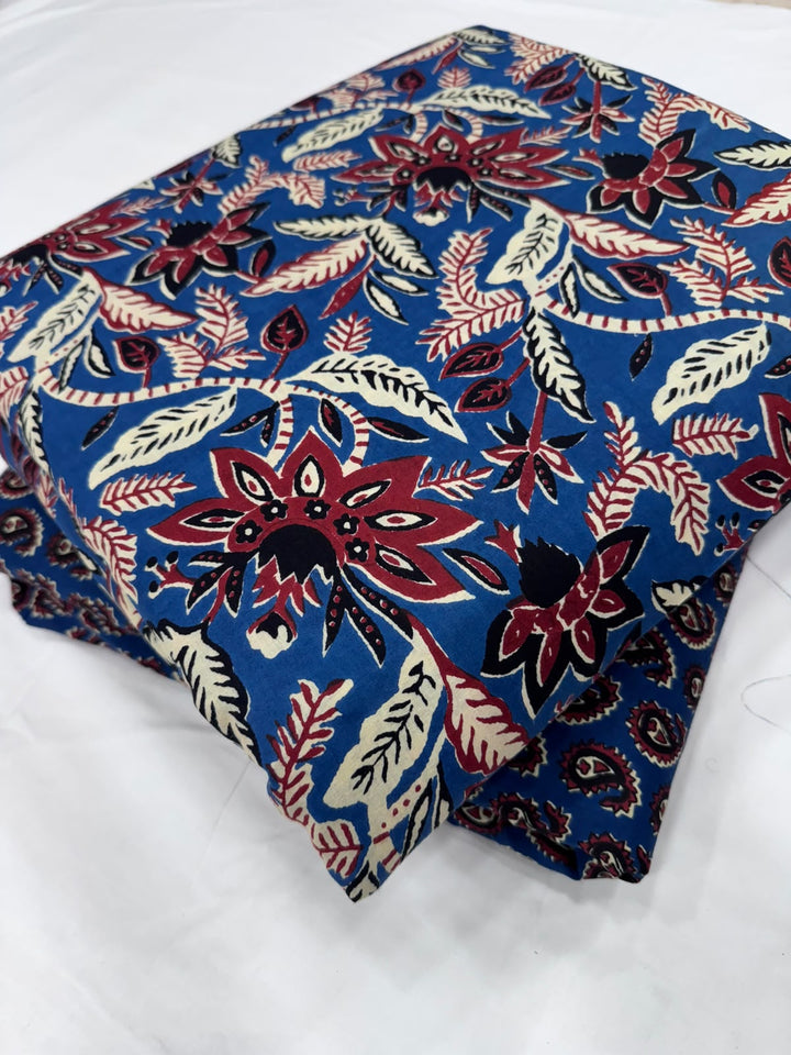 Premium Sanganeri Printed Cotton Suit Top And Bottom Set (BSTB133)