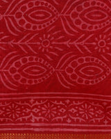 Discharge Print Red Maheshwari Dupatta