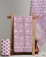 Hand Block Print Fabric, Cotton Suit With Kota Doria Dupatta