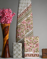 Hand Block Printed Cotton Suit With Cotton Duptta